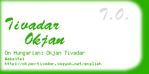 tivadar okjan business card
